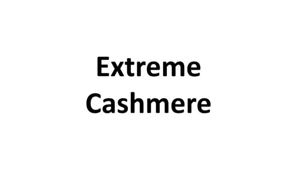 Extreme Cashmere