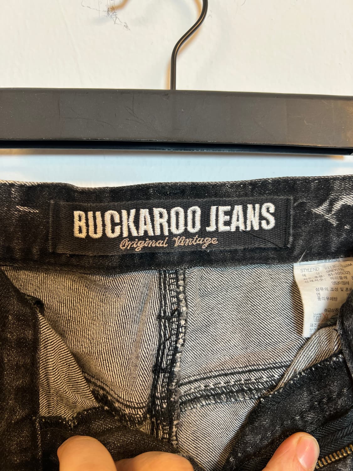 P029 BUCKAROO JEANS 블랙진 SIZE 32 상품이미지4