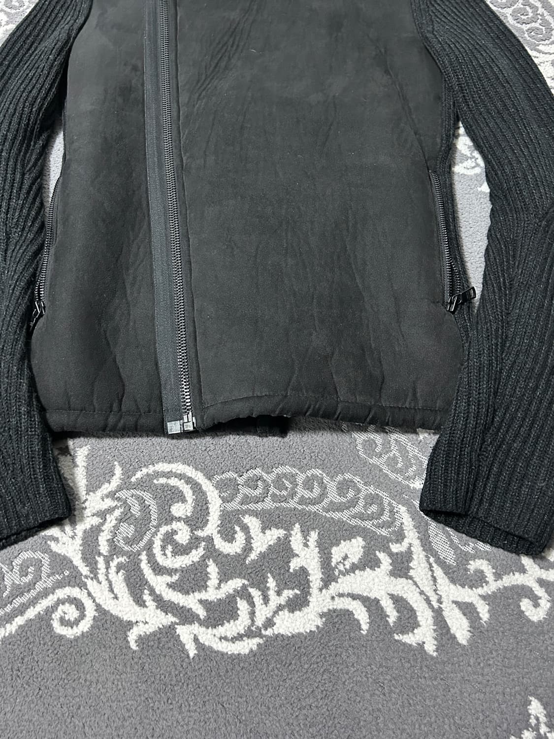 아르마니 스웨이드 니트 하이브리드 자켓 상품이미지7