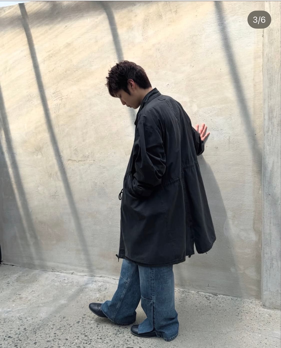 해칭룸 모즈 파카 오버 다이드 그레이 3사이즈 상품이미지2