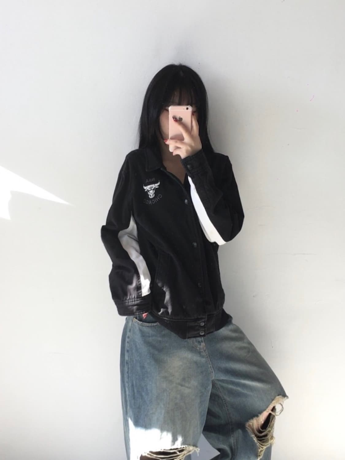 NBA 시카고불스 사이드자수 자켓 상품이미지2