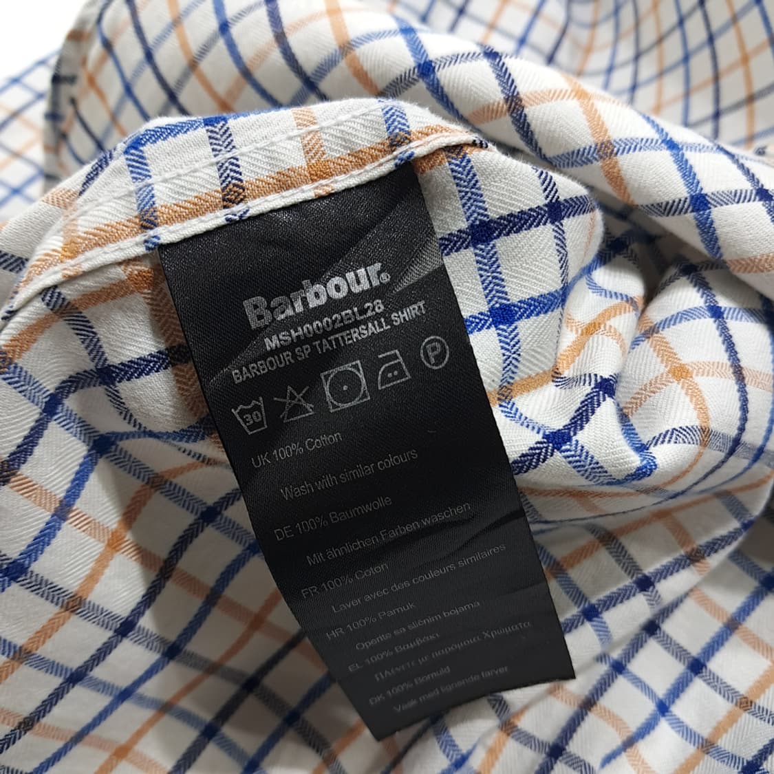 CL598 L 바버 코튼 클래식 체크 버튼다운 셔츠 남방 상품이미지6