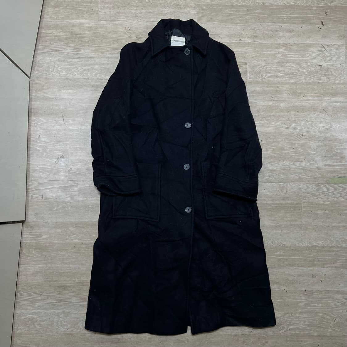 스튜디오 톰보이 여성 롱 싱글코트 [블랙] 80-90-160 상품이미지1