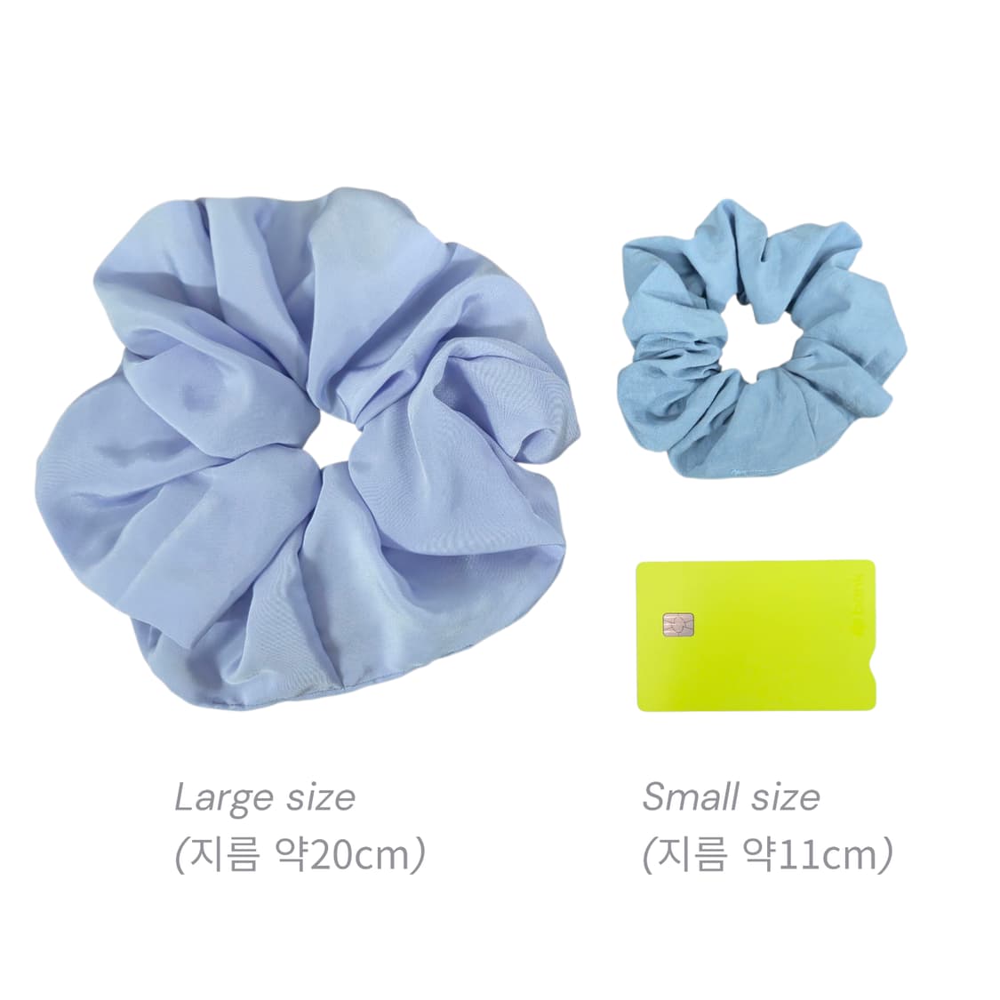 Small 무지 곱창밴드 뮤트 카키 브라운 데일리 헤어끈 상품이미지3