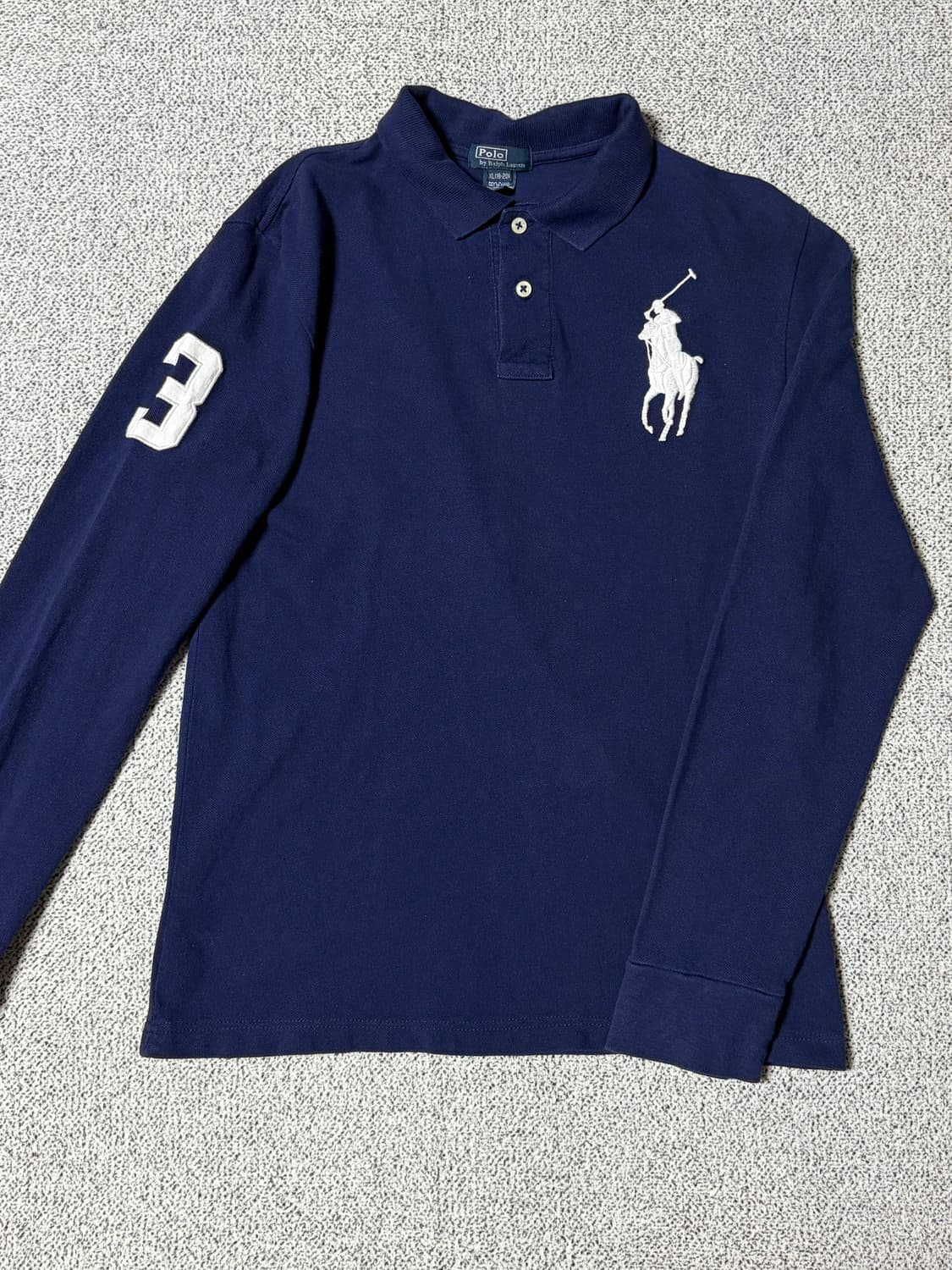폴로 빅포니 긴팔 카라티 (네이비) 상품이미지2