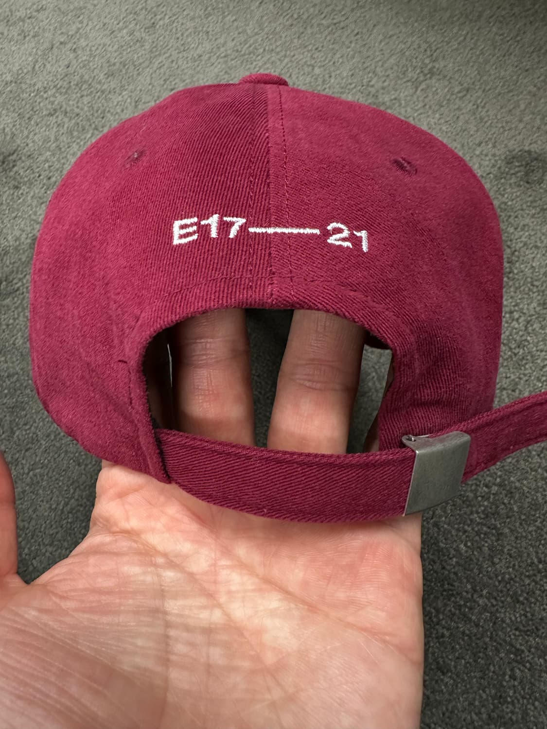 Emis 이미스 버건디 볼캡 상품이미지2