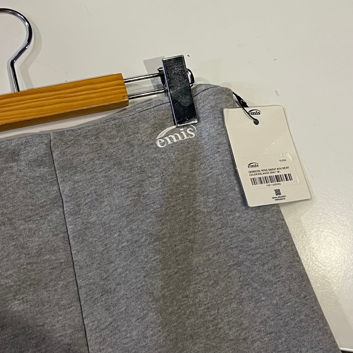 이미스 로즈 스웻 미니 스커트 멜란지 그레이 새상품 상품이미지5
