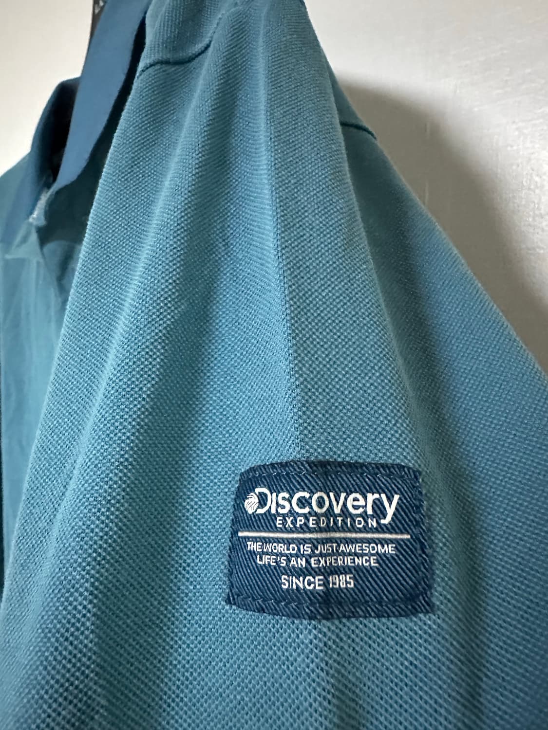 디스커버리 폴로 반팔 티셔츠 블루 상품이미지2