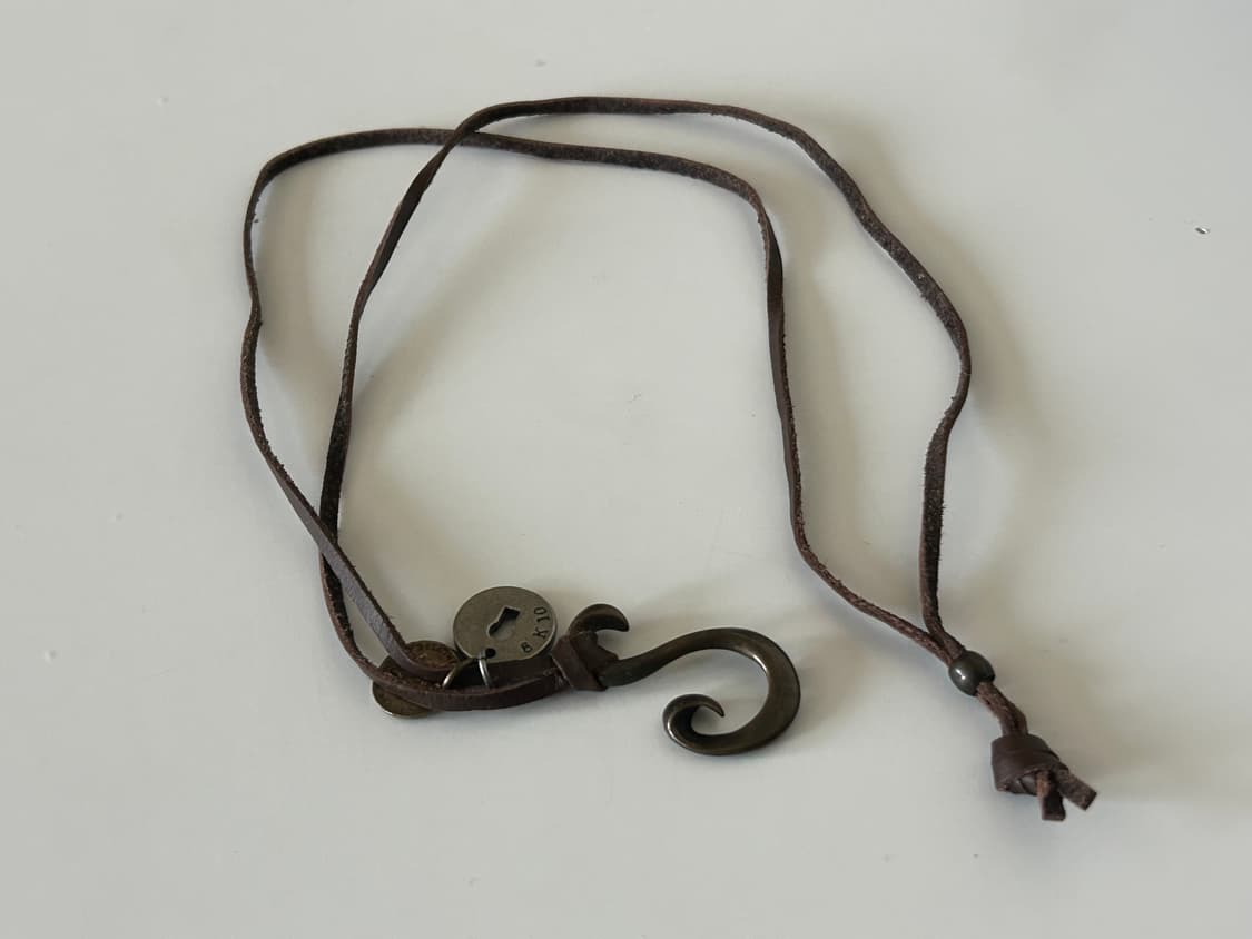 빈티지 레더끈 목걸이 상품이미지2