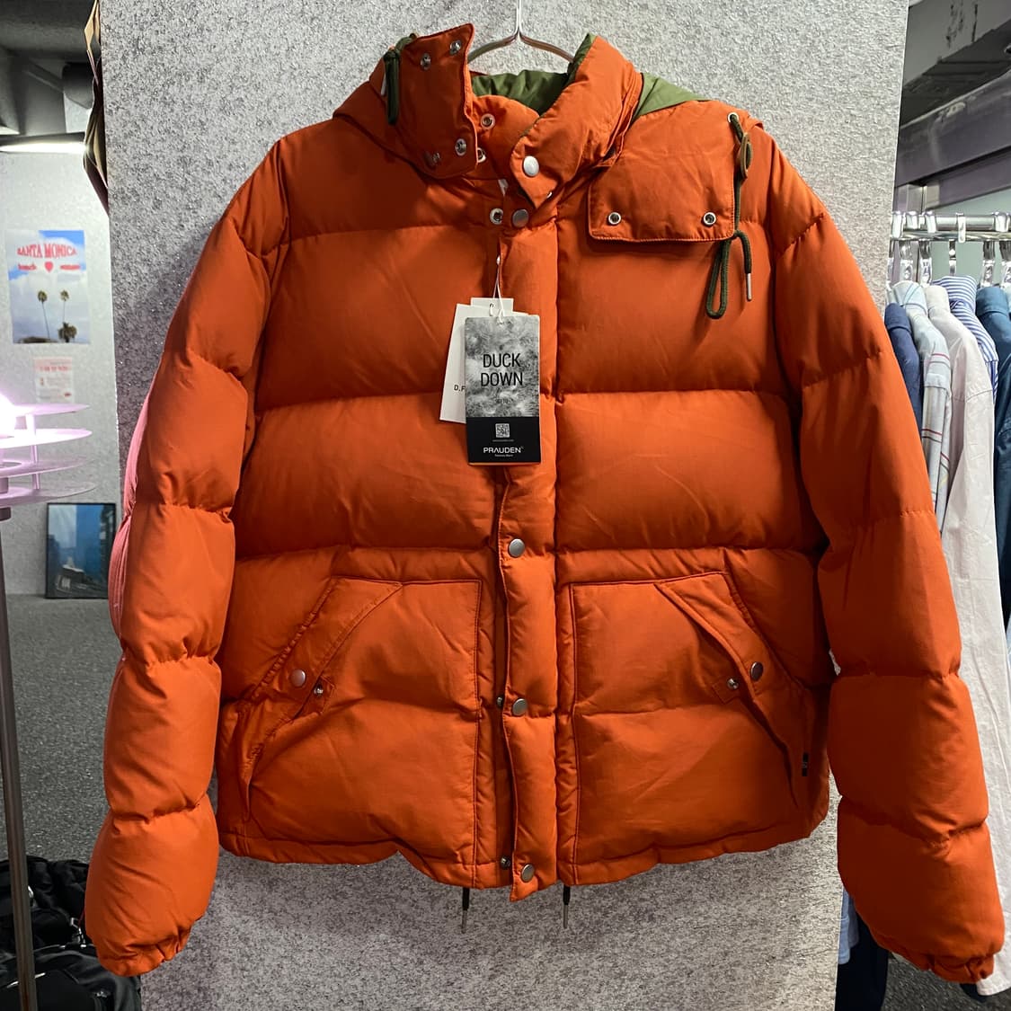 namer clothing 덕다운 오렌지 패딩 B3205 상품이미지2