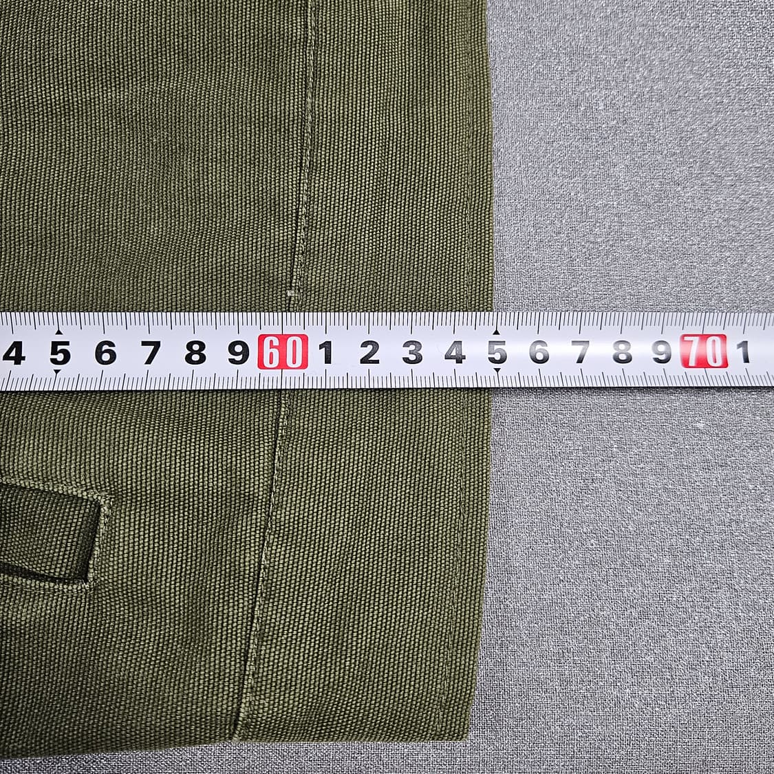 L 100) 패치 빈티지 블루종 카키 상품이미지8