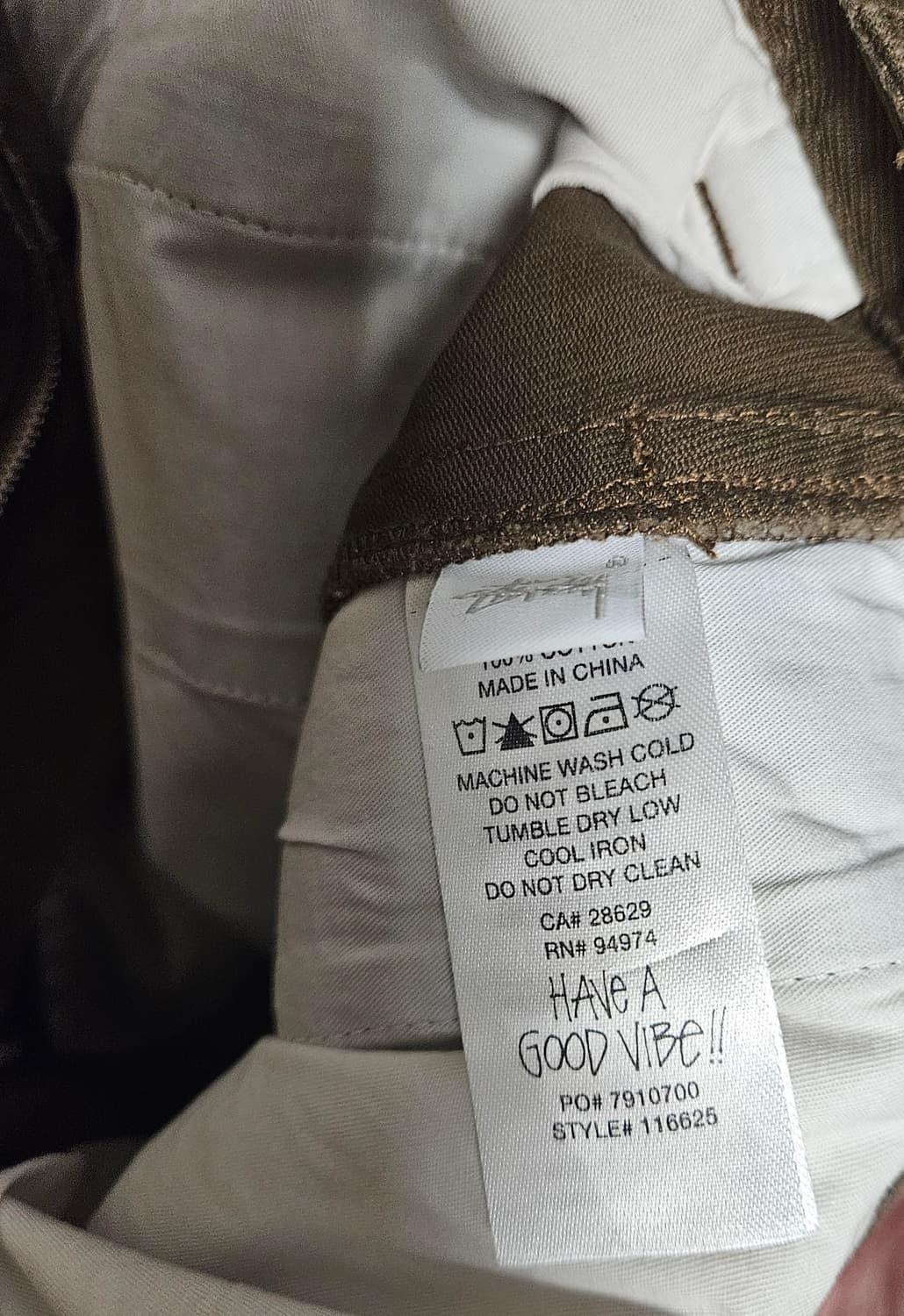 스투시 위크기어 워크팬츠 브라운 상품이미지5