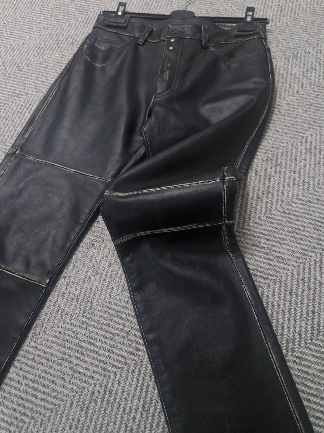 (미시착새상품) 마르지엘라 MM6 레더 슬림핏 팬츠 29 상품이미지4