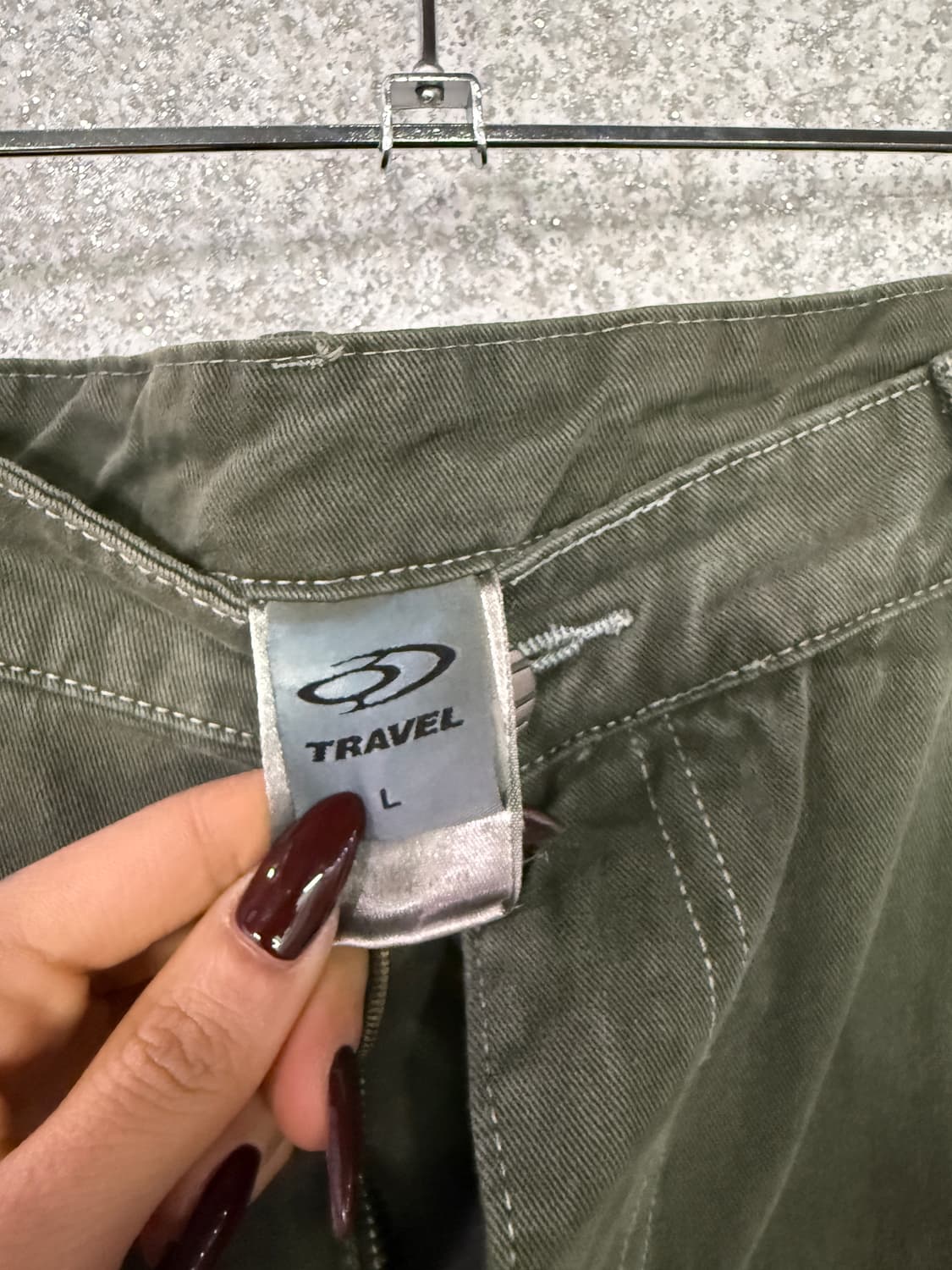 트래블 카키 카고 와이드 팬츠 B4372 상품이미지5