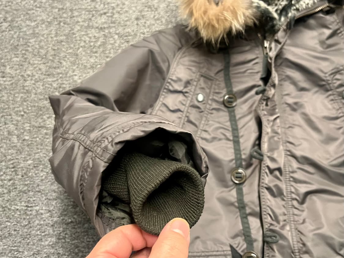 [95] 백넘버 N-3B 파카 카키 L  상품이미지4