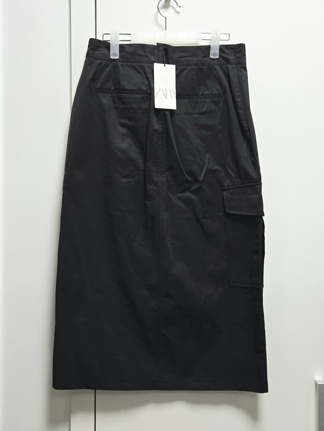 (새상품) ZARA 자라 지퍼 디테일 나일론 스커트 상품이미지5