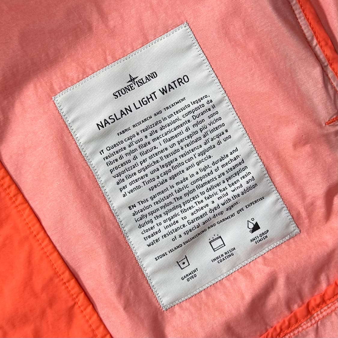 [XL/당일출고]스톤아일랜드 나슬란 라이트 와트로 바람막이 상품이미지7