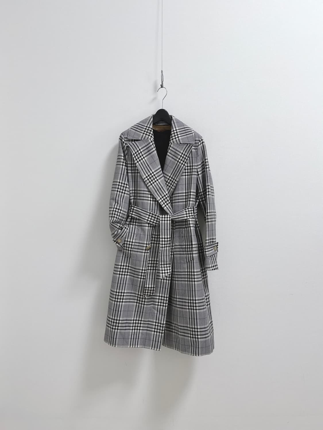 마시모두띠 체크 트렌치코트 상품이미지1