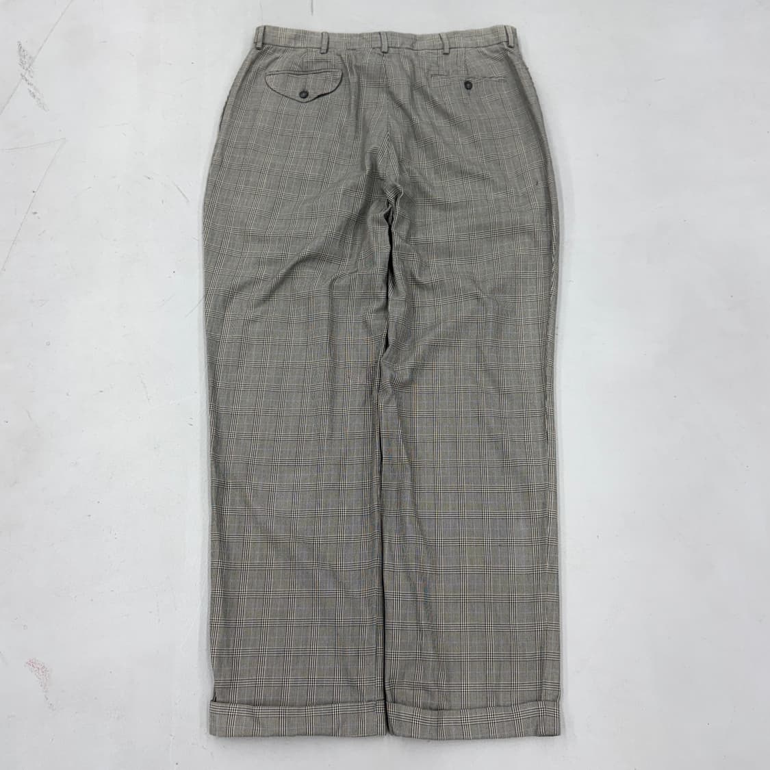 폴로 핀턱 체크 코튼 치노팬츠 상품이미지3