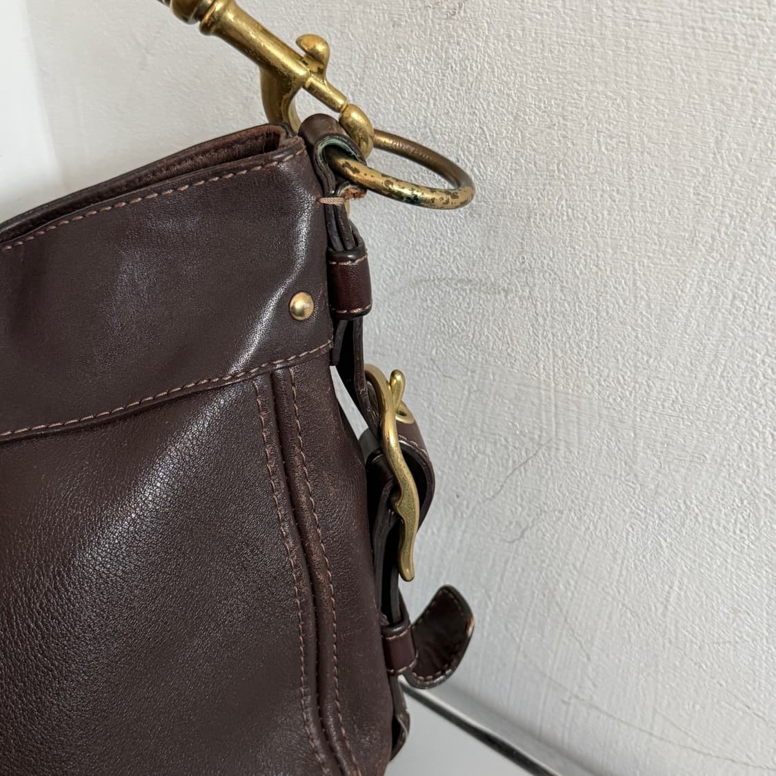 Coach vintage leather shoulder bag 상품이미지5