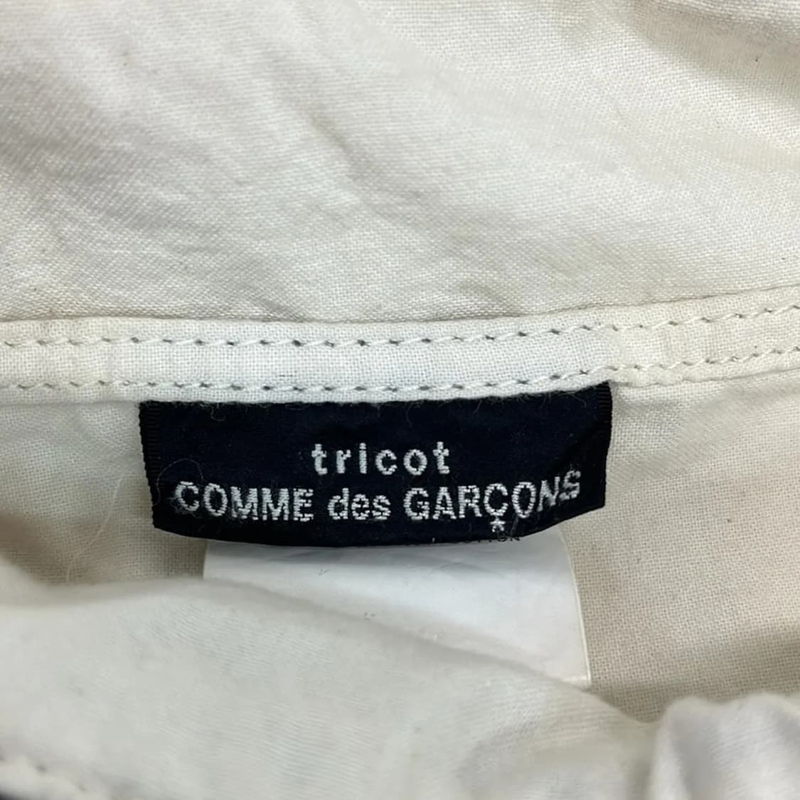 꼼데가르송 트리콧 캐이블 울 배면 토트백 상품이미지8