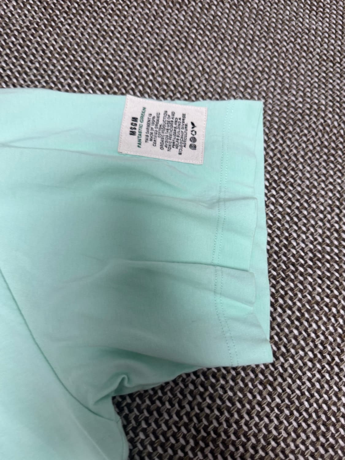 MSGM 에메랄드 그린 티셔츠 판매 (M) 실사이즈 100-105 상품이미지3