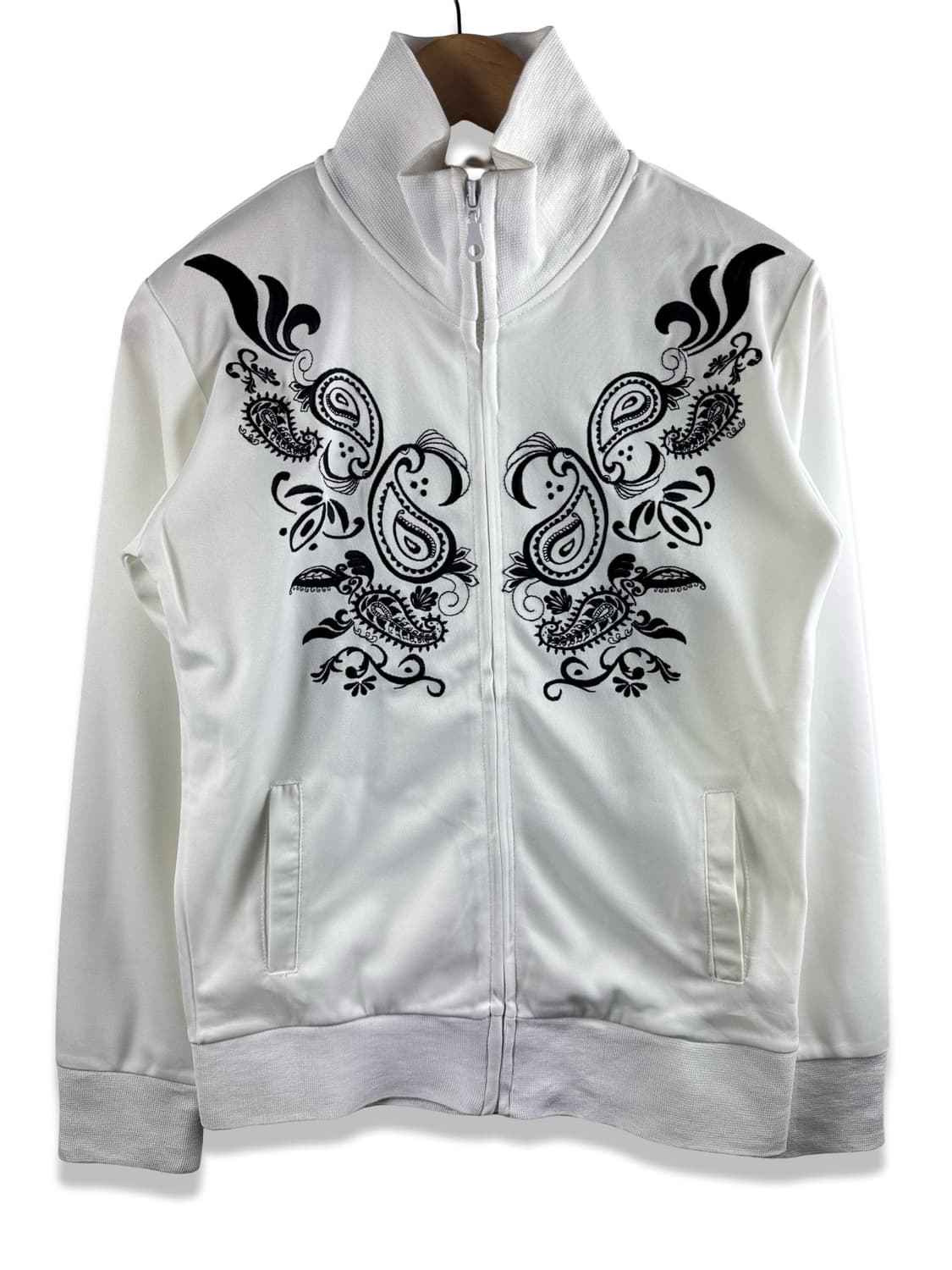 JPN 스컬 페이즐리 화이트 트랙탑져지2381 상품이미지2