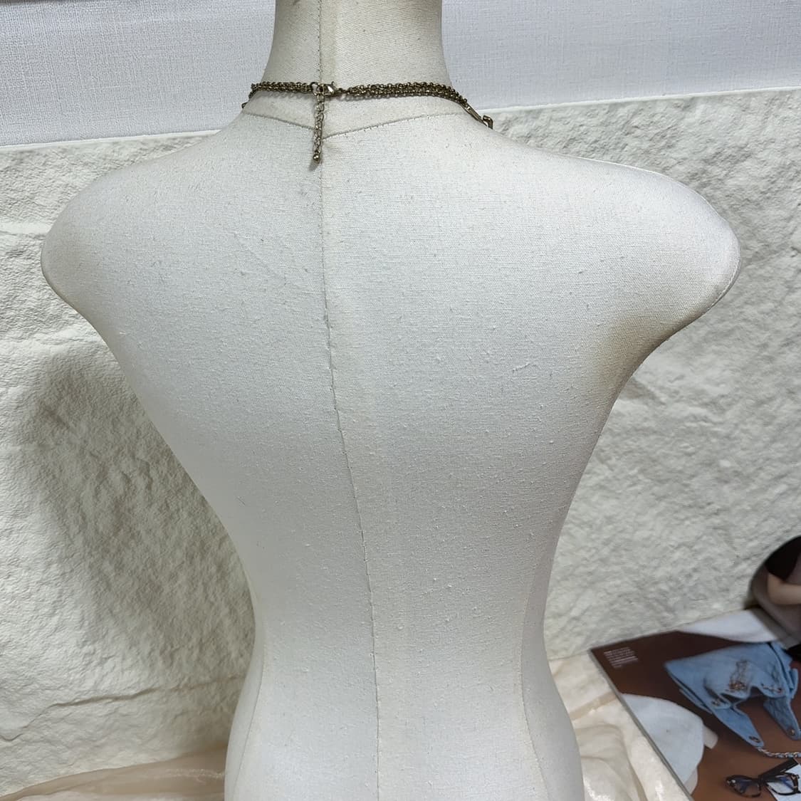 빈티지 메탈 해머링 레이어드 목걸이 상품이미지3