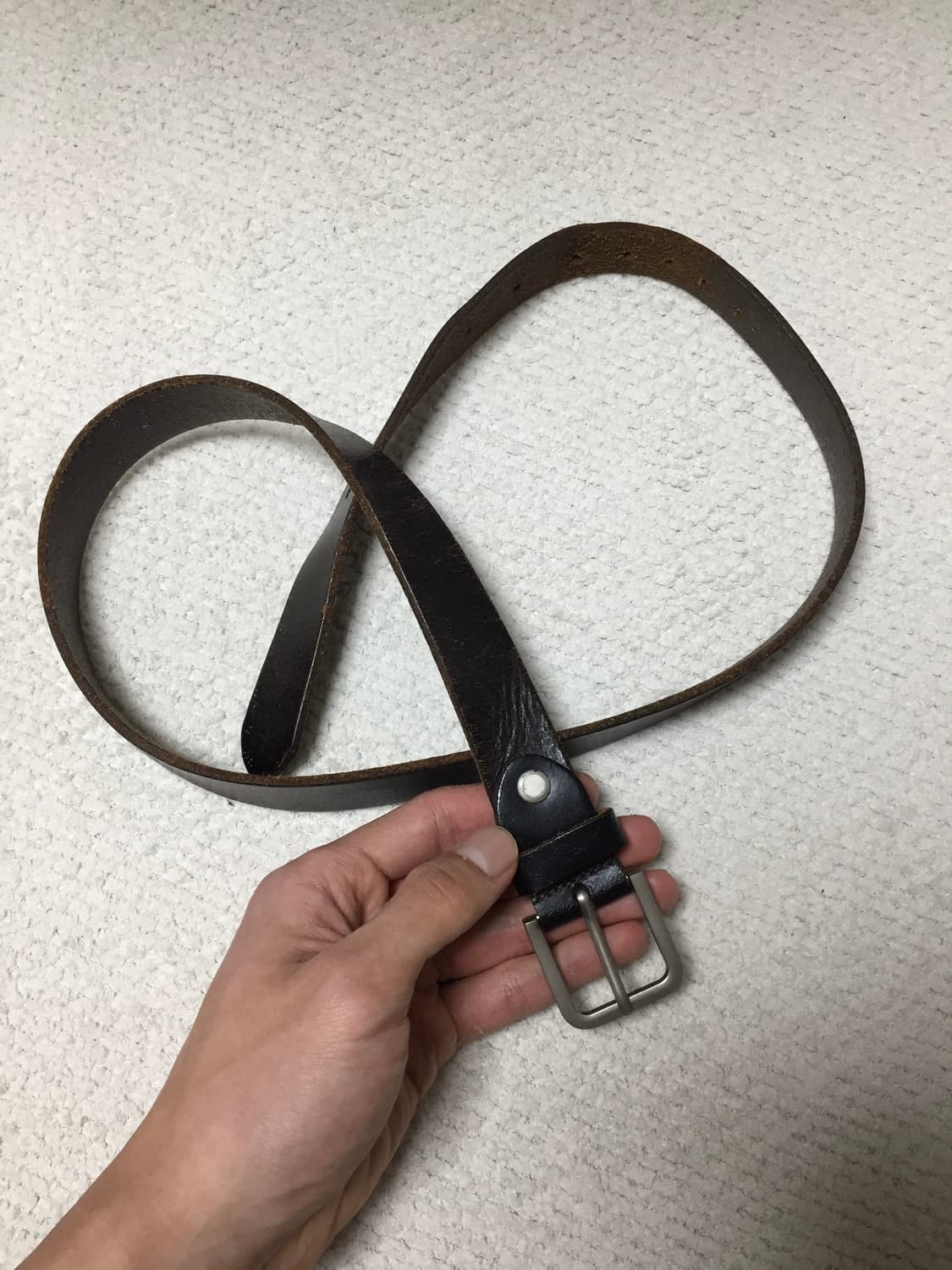 차심 가죽 레더 벨트 상품이미지3