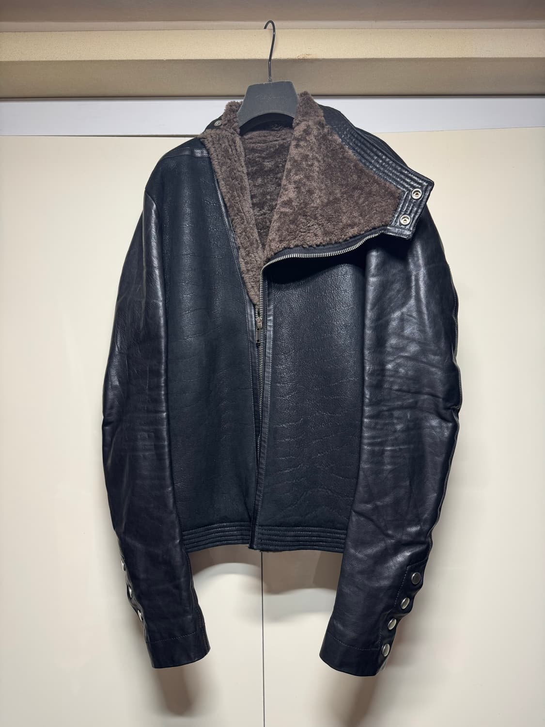 릭오웬스 12fw 시어링 무스탕자켓 상품이미지1