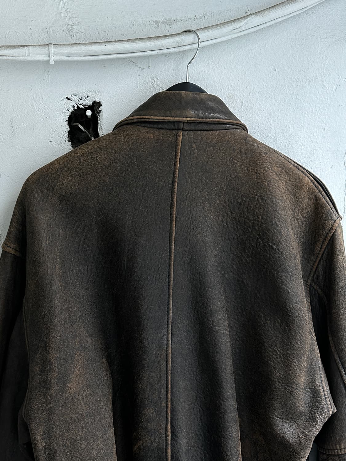 80's USA Made 아비렉스 A2 레더 봄버 자켓 상품이미지6