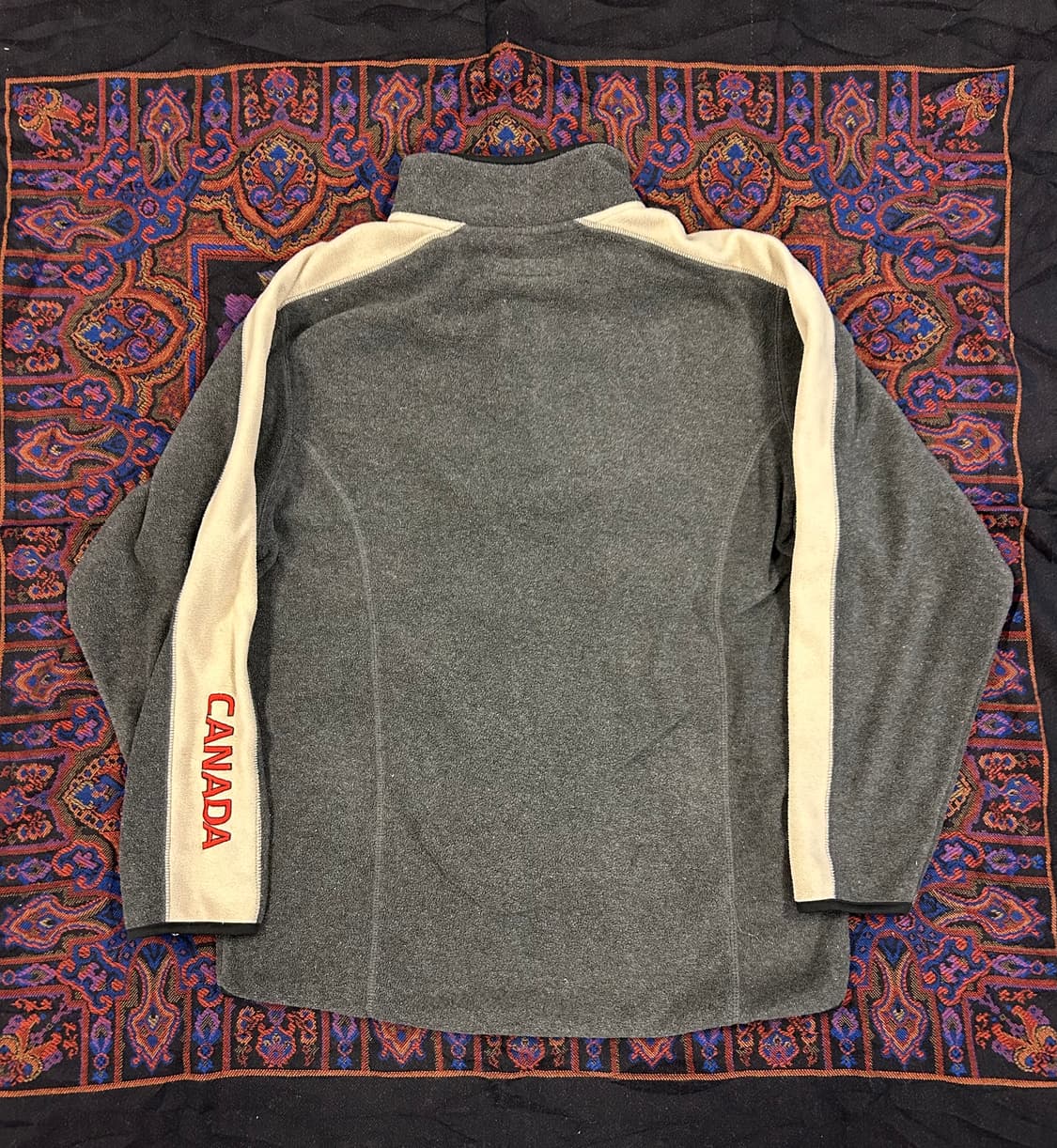 몬데타 배색 플리스 하프집업 스웨트셔츠 상품이미지5