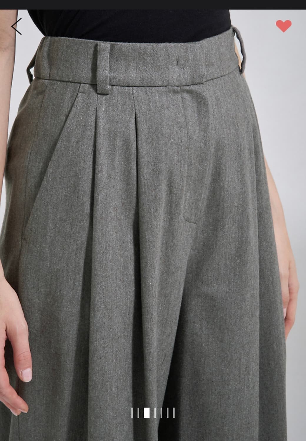 한섬 system 시스템 캐시미어블렌드 와이드 팬츠 상품이미지1