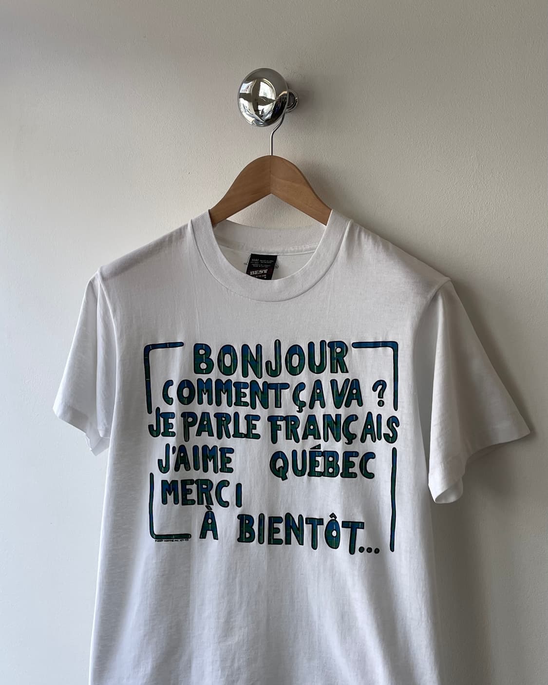 90‘s Canada “Quebec” Souvenir T-shirt M 상품이미지1