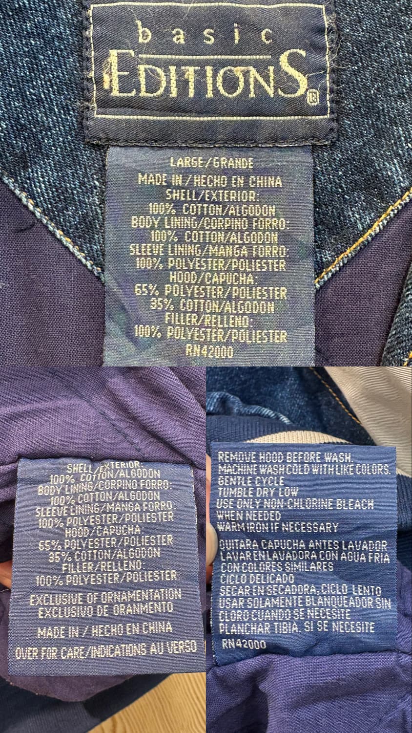 Basic editions 데님 바시티자켓 상품이미지10