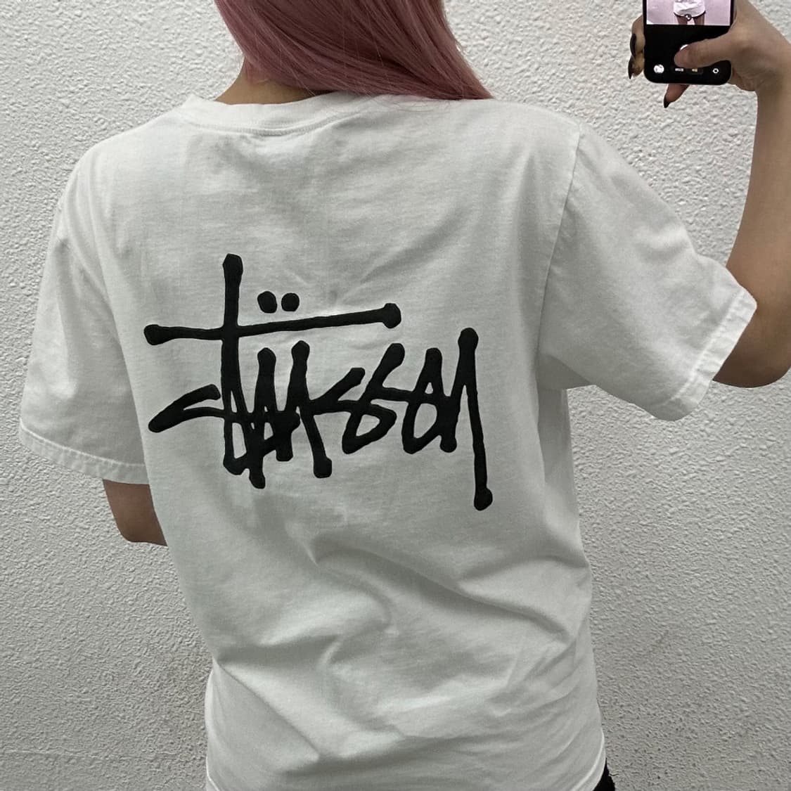 스투시 화이트 반팔 M 상품이미지2