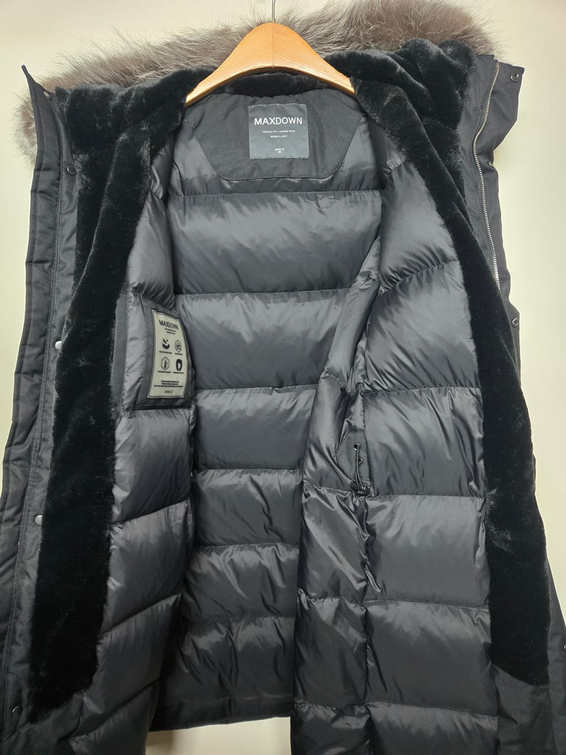 AND Z 앤드지 MAXDOWN 폭스퍼 구스다운 롱패딩 100 상품이미지3
