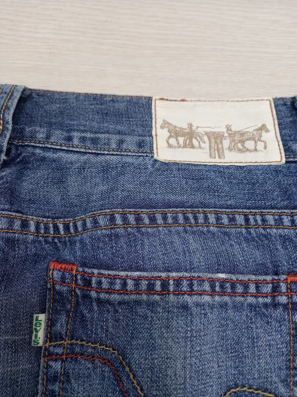 31 리바이스523 Primium 워싱 일자진 31-472 상품이미지5