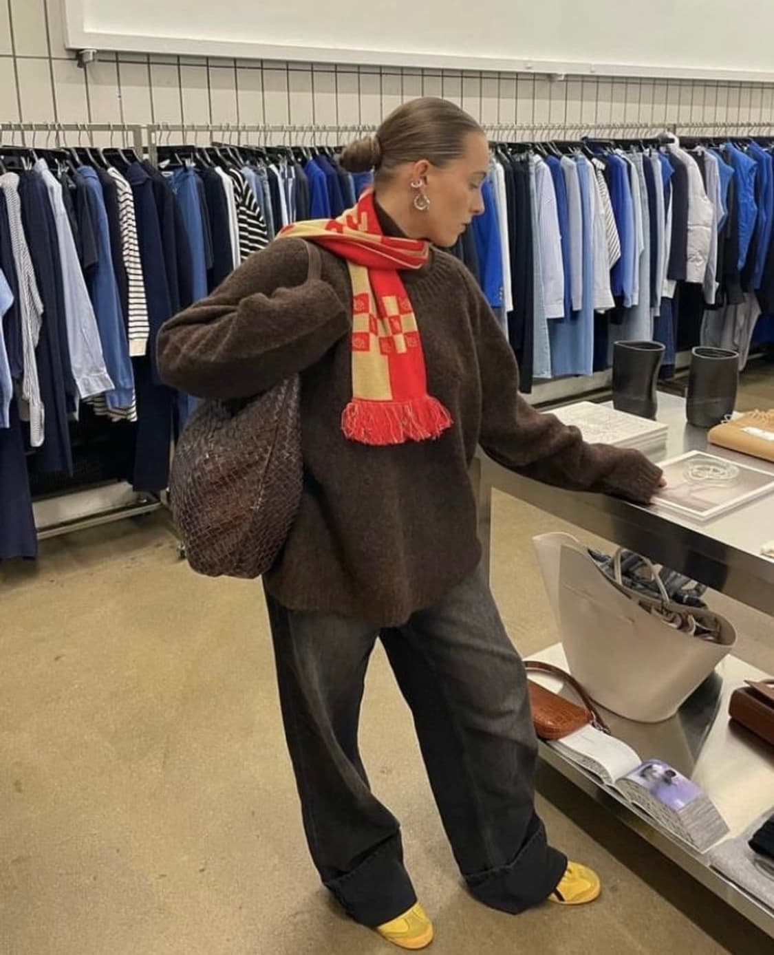 보테가 베네타 호보백 초콜릿 상품이미지3