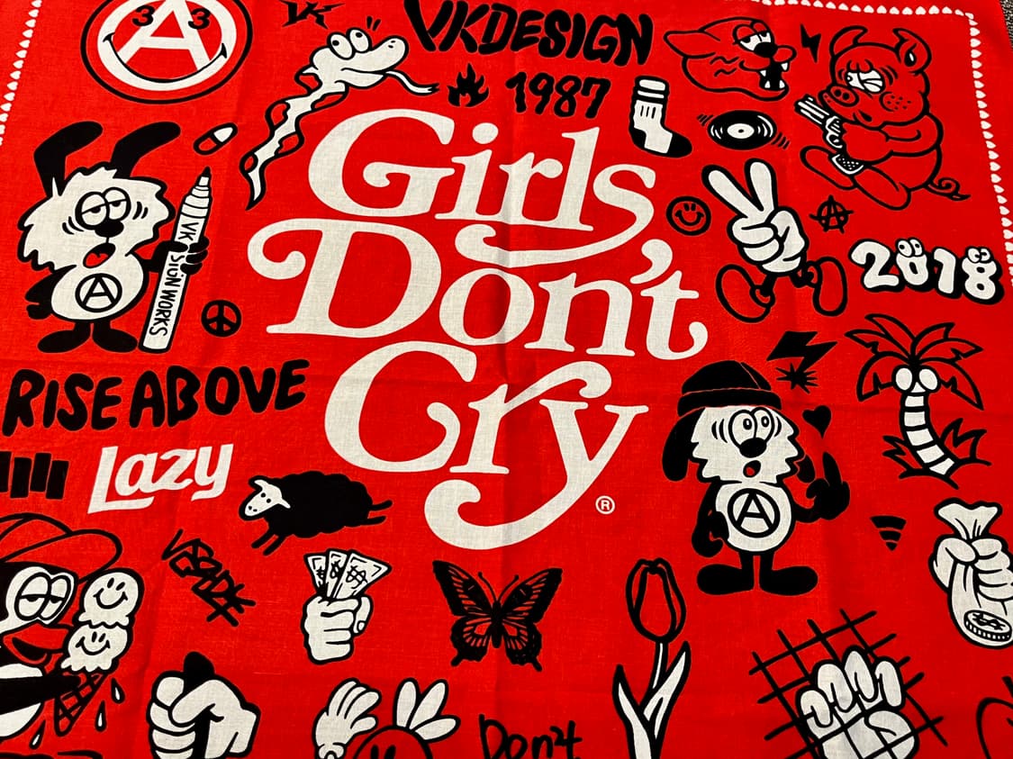 베르디 Girls Don't Cry 레드 반다나 상품이미지2