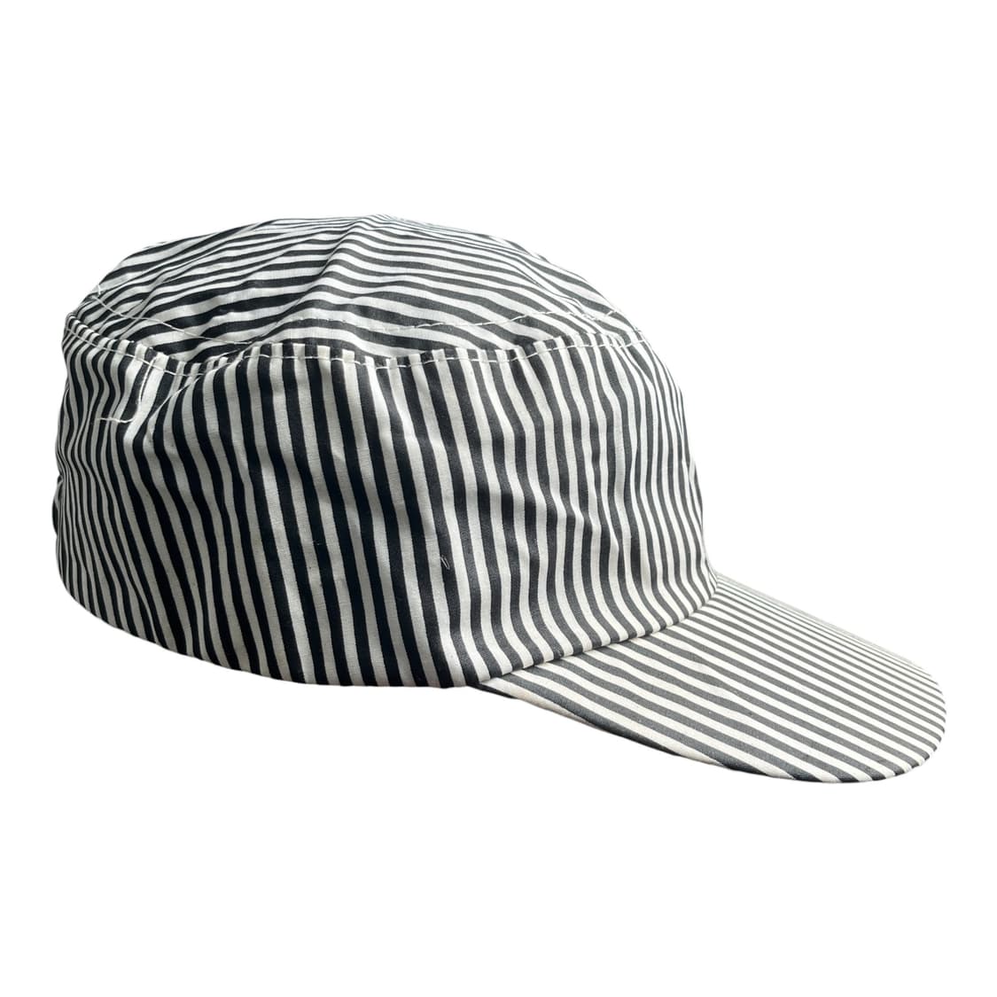 스트라이프 워크캡 블랙 화이트 상품이미지3