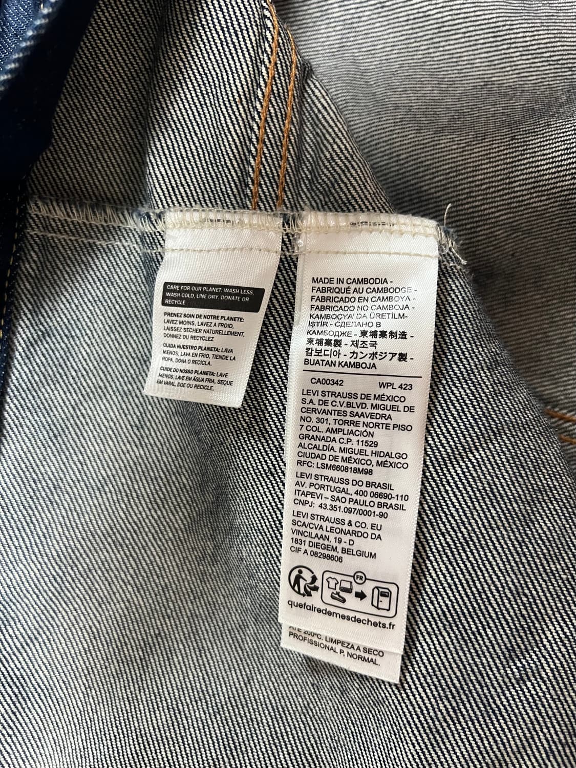 리바이스 오리지널 트러커 자켓 다크 인디고 상품이미지7