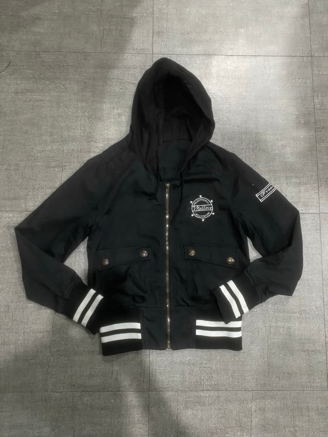 일본빈티지 Vnellav 핀터깔y2k 오리엔탈펑크갸루 포켓 후드집업 상품이미지1