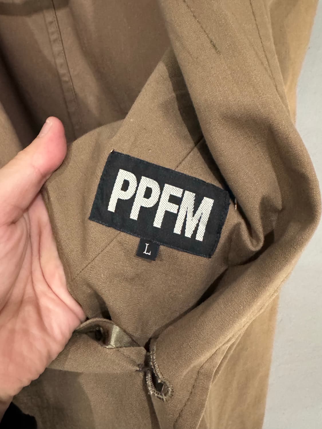 PPFM 선페이드 레터링 버튼업 펑크 자켓 상품이미지6