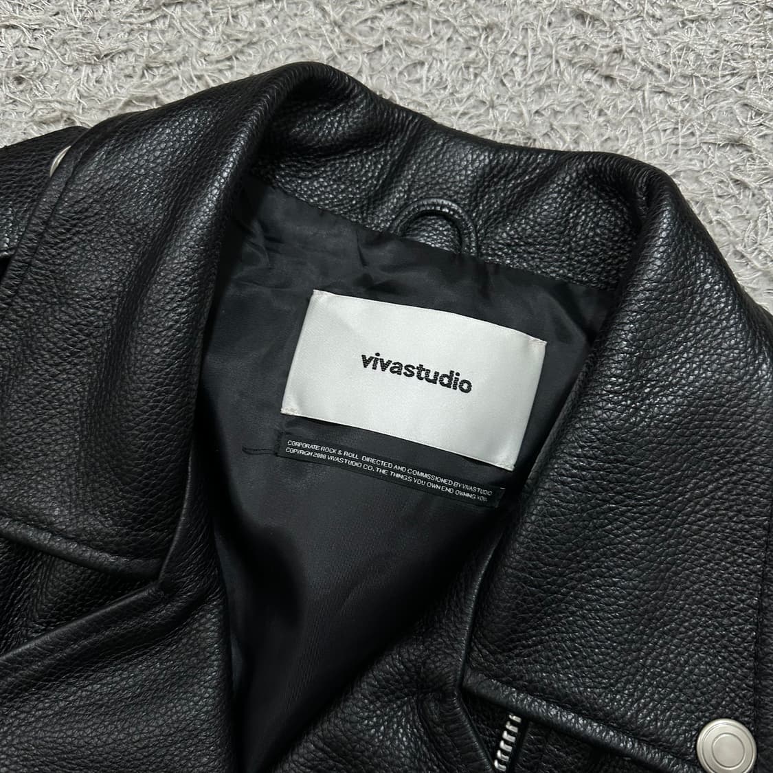 [우먼95] 비바스튜디오 소가죽라이더자켓 상품이미지3