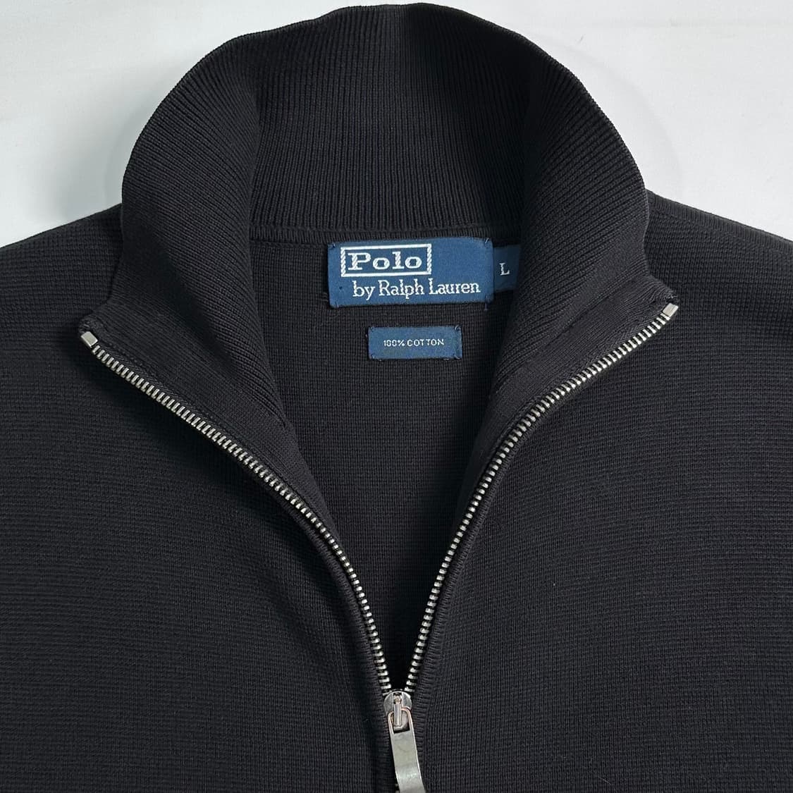 폴로 랄프로렌 블랙 코튼 니트 집업  상품이미지3