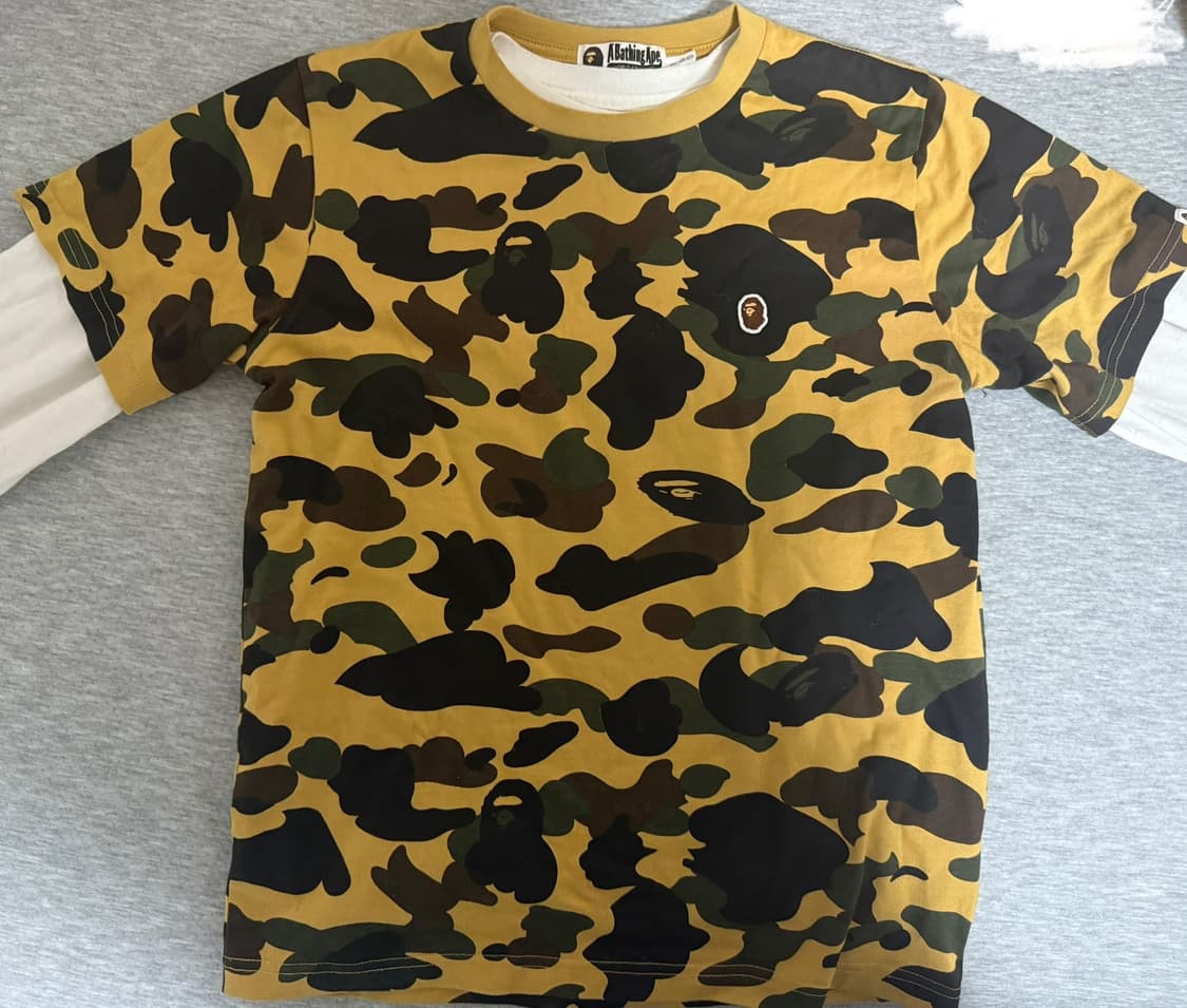 베이프 녹계 반팔 상품이미지1