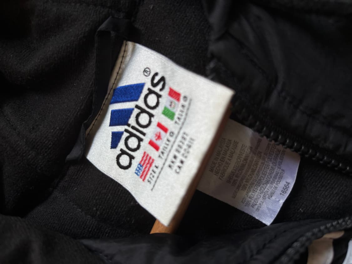 [빈티지]아디다스 올드스쿨 삼선 나일론 후드 점퍼 블랙 상품이미지3