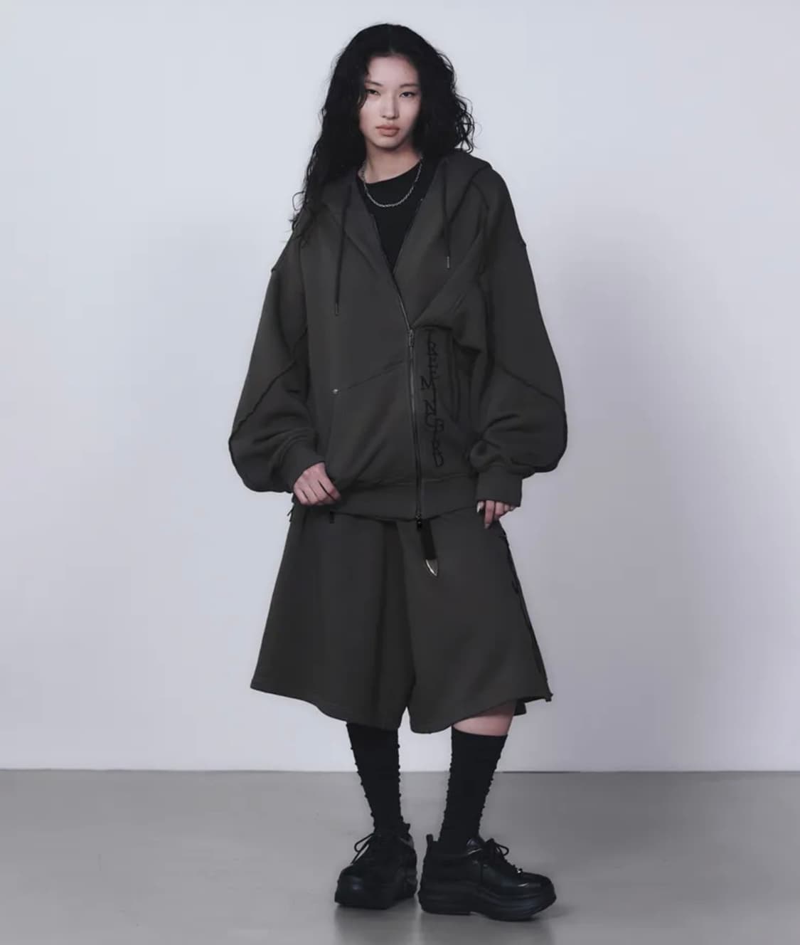 트리밍버드 지퍼 피니싱 후드+버뮤다 Zipper Finishing 상품이미지1