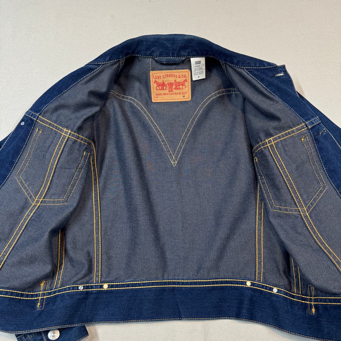 M) 리바이스 아이코닉 데님자켓 TYPE 1 진청 데님 청자켓 상품이미지5